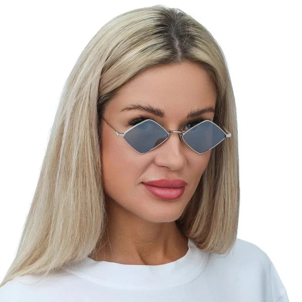 Saint Laurent Men Sunglasses Silver Flash SL302LISA 010 NEW AUTHENTIC - Picture 8 of 12